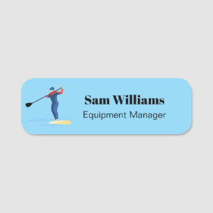 Stand Up Paddleboarding Name Tag