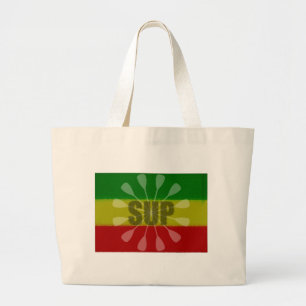 Stand Up Paddling, Paddle Twirl Large Tote Bag