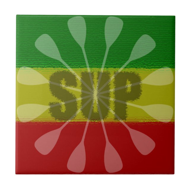 Stand Up Paddling, Paddle Twirl Tile (Front)