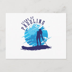 Stand up Paddling Sonnenuntergang Postcard
