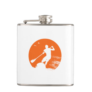 Stand Up Paddling Surfer Hip Flask