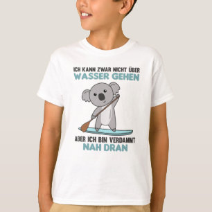 Stand Up Paddling With Koala Funny Paddling T-Shirt