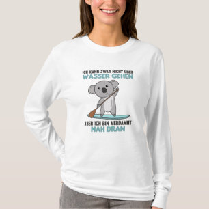 Stand Up Paddling With Koala Funny Paddling T-Shirt