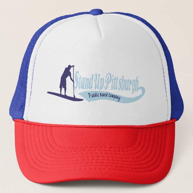 Stand Up Pittsburgh Paddle Board Co Trucker Hat (Front)