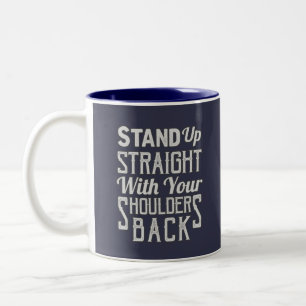 Stand Up Straight Two-Tone Coffee Mug
