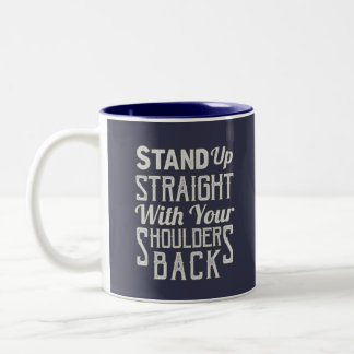 Stand Up Straight Two-Tone Coffee Mug
