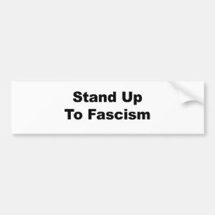 Stand Up to Fascism Bumper Sticker