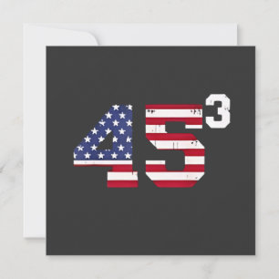 Stand With 45 Pro Trump USA Flag 4th of July  Invitation