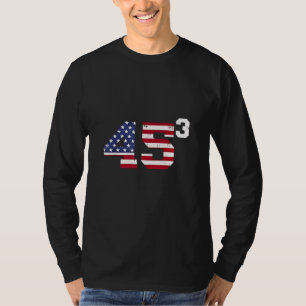 Stand With 45 Pro Trump USA Flag 4th of July T-Shirt