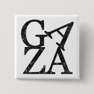 Stand With Gaza Protect Palestinian ChiCoaster Set 15 Cm Square Badge