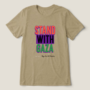 Stand With Gaza They Are Not Numbers Gaza Genocide Tri-Blend Shirt