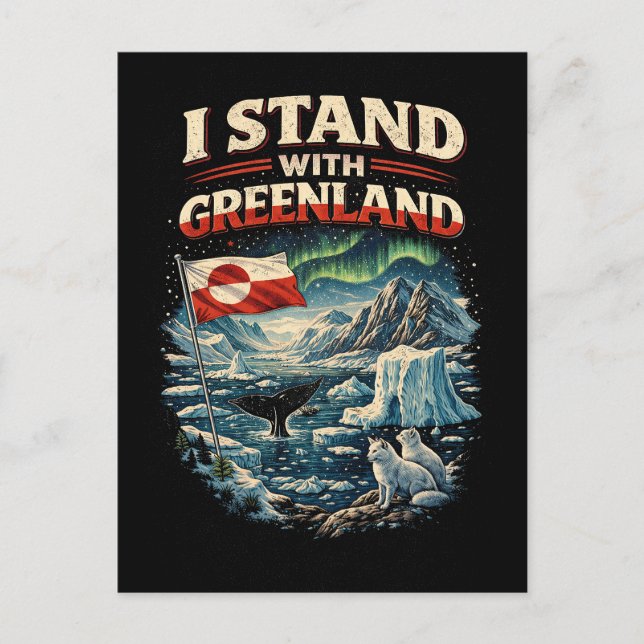 Stand with Greenland Postcard (Front)