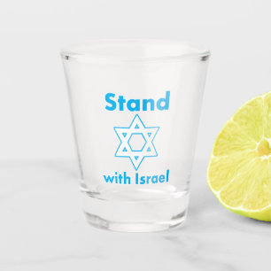 Stand with Israel - Jewish Holy Land Shot Glass