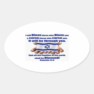Stand with Israel Oval Sticker