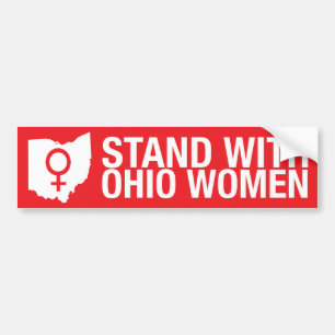 Stand with Ohio Women-Bumper sticker