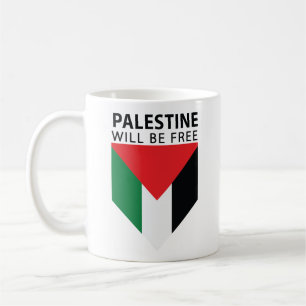 Stand With Palestine, Flag and Olive Tree Coffee Mug