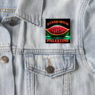 Stand with Palestine Solidarity Square Button