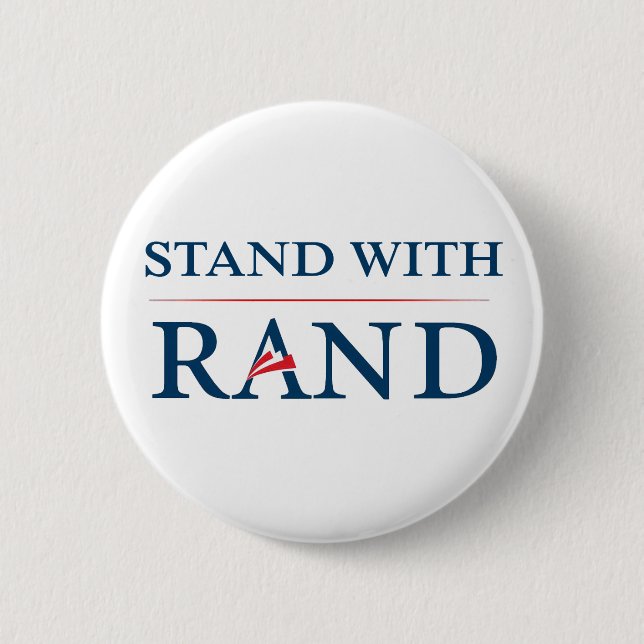 Stand With Rand 6 Cm Round Badge (Front)