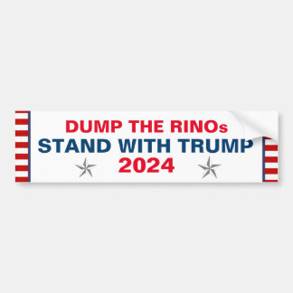 STAND WITH TRUMP 2024 BUMPER STICKER