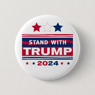 Stand with Trump~2024~MAGA 6 Cm Round Badge