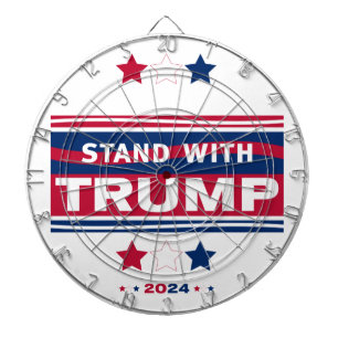 Stand with Trump~2024~MAGA Dartboard