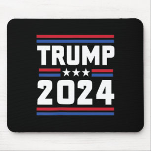 Stand With Trump Funny Trump 2024 Convicted Felon  Mouse Mat