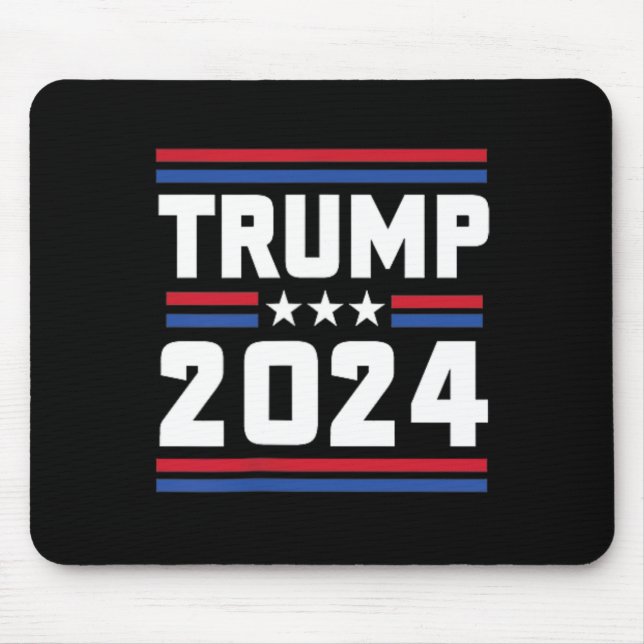 Stand With Trump Funny Trump 2024 Convicted Felon  Mouse Mat (Front)
