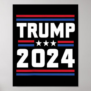 Stand With Trump Funny Trump 2024 Convicted Felon  Poster