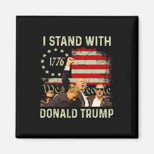 Stand With Trump Funny Trump 2024 Magnet