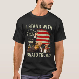 Stand With Trump Funny Trump 2024  T-Shirt