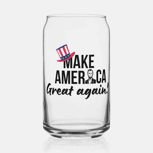 Stand with Trump: Gear Up for 2024! Can Glass (Front)