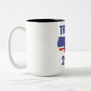 Stand with Trump: Gear Up for 2024! Two-Tone Coffee Mug