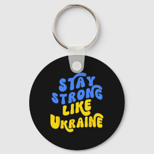Stand With Ukraine1 Key Ring