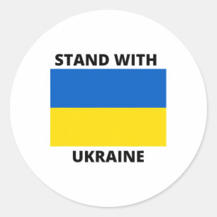 Stand With Ukraine 1 Classic Round Sticker