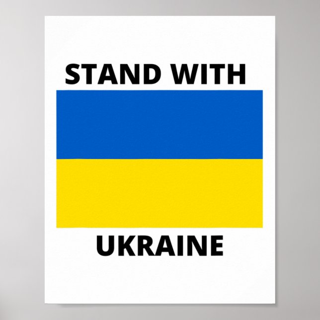 Stand With Ukraine 1  Poster (Front)