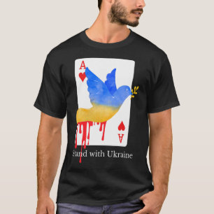 Stand With Ukraine Ace Of War Support Tee