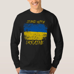 Stand With Ukraine Distressed T-Shirt