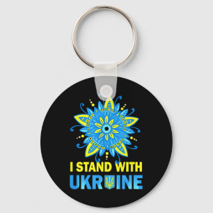 Stand With Ukraine Flag Anti-putin No To War Ukrai Key Ring