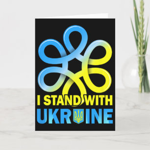 Stand With Ukraine Flag Anti-putin Say No To War U Card