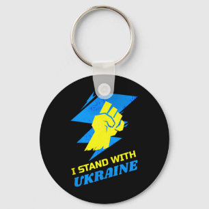 Stand With Ukraine Flag Anti-putin Say No To War U Key Ring