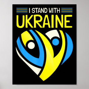Stand With Ukraine Flag Anti-putin Say No To War U Poster