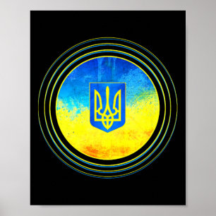 Stand With Ukraine Flag Anti-putin Ukraine Ukraini Poster