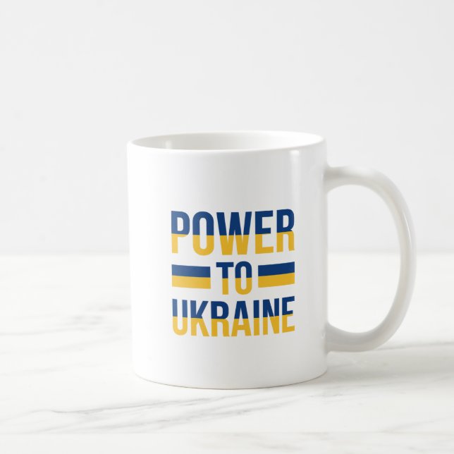 Stand With Ukraine – Freedom & Peace Coffee Mug (Right)