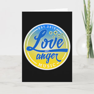 Stand With Ukraine Love Over Anger Music 1 Card