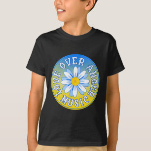 Stand With Ukraine Love Over Anger Music 2  T-Shirt