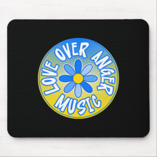 Stand With Ukraine Love Over Anger Music 3  Mouse Mat