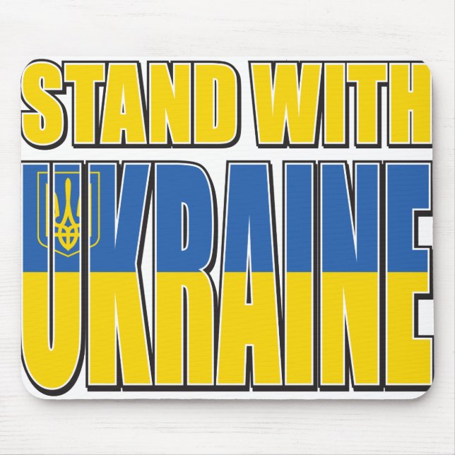 Stand-With-Ukraine Mouse Mat (Front)
