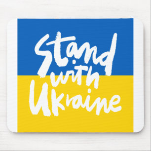 stand with ukraine mouse mat