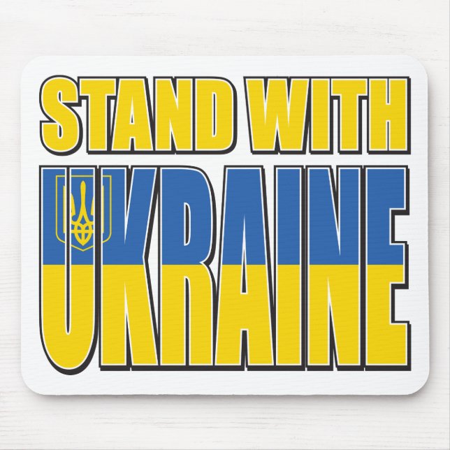 Stand-With-Ukraine Mouse Mat (Front)