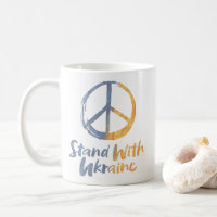 Stand With Ukraine - PEACE Symbol Sign Freedom